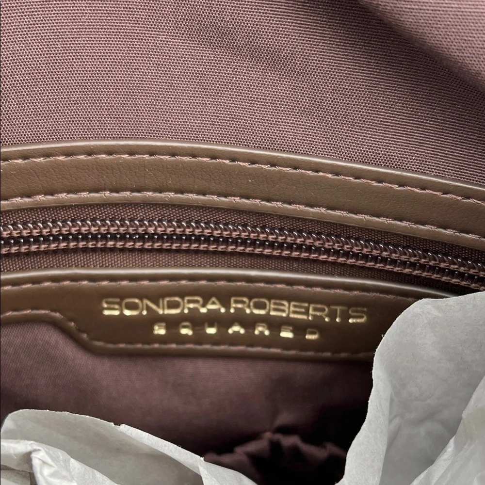Sondra Roberts | Chocolate Brown Quilted Hobo Bag - Picture 9 of 15
